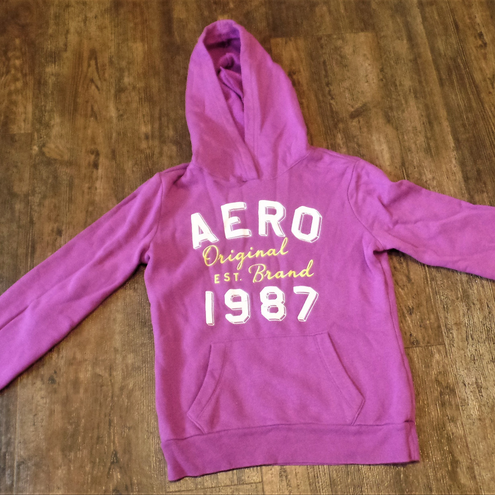 Aeropostale Brand Womens Purple Hoodie Size Medium